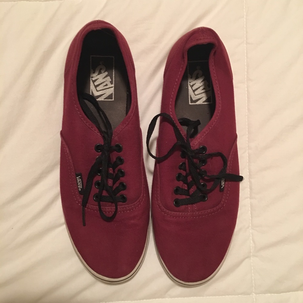 Authentic Burgundy/Maroon Vans